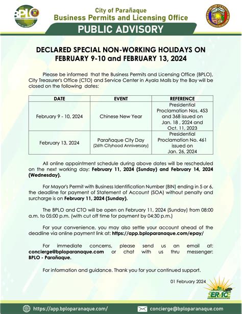 paranaque business permit|Paranaque BPLO issues guidelines for business permit renewal.